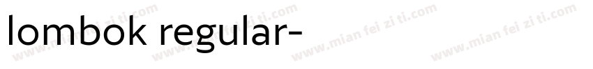 lombok regular字体转换